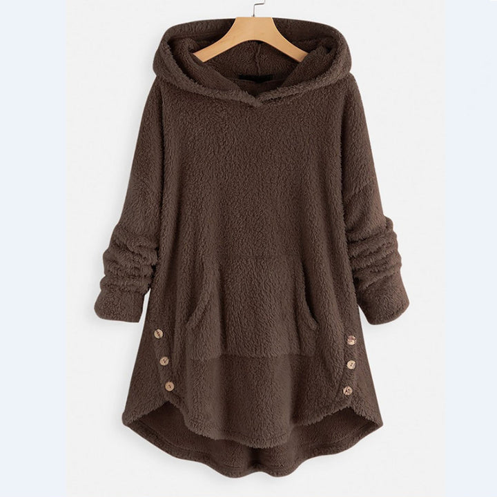 Agnes Kuschelig Damen Teddy-Hoodie