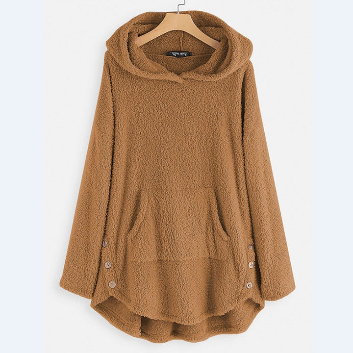 Agnes Kuschelig Damen Teddy-Hoodie