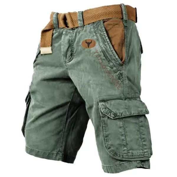 Yellow Stone Lässige Herren Shorts mit Taschen