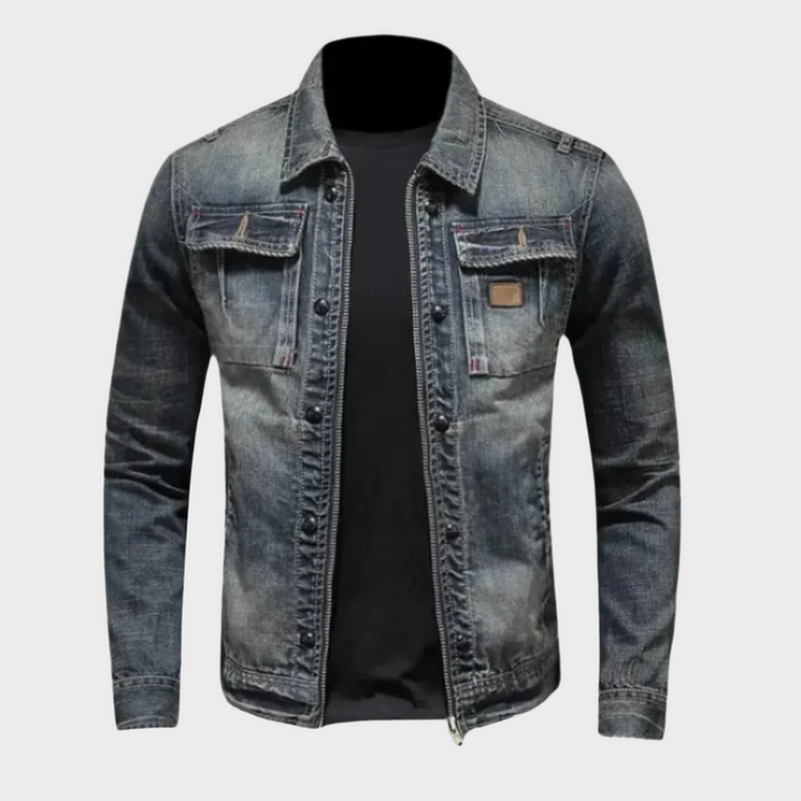 Lorenzo Klassische Herren Jeansjacke