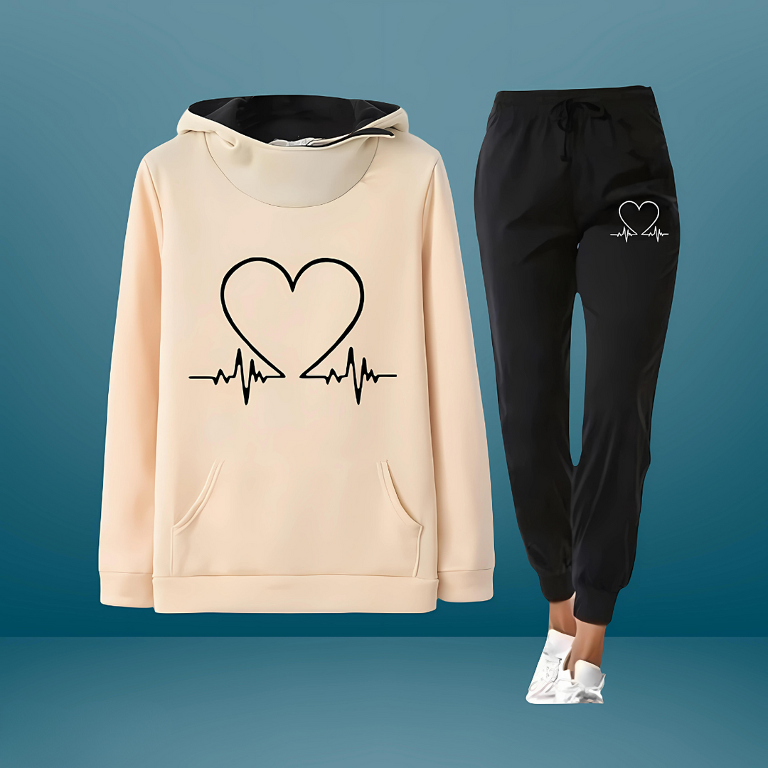 Heartbeat Sportliches Damen Trainingsset