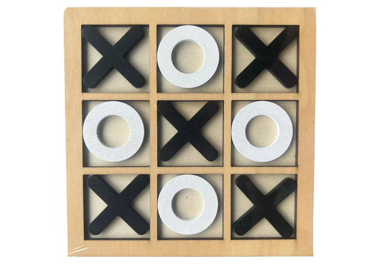 Klassisches Damen Tic Tac Toe Holzbrettspiel
