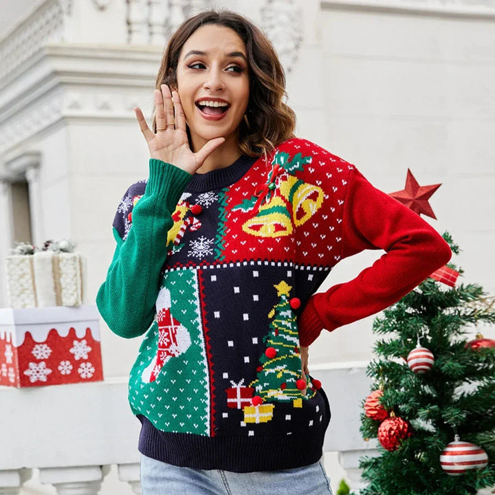 Kuscheliger Festlicher Damen Weihnachtspullover
