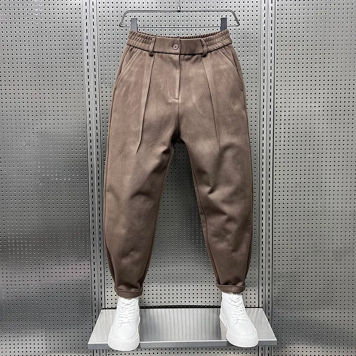 Elegante Melierte Herren Hose
