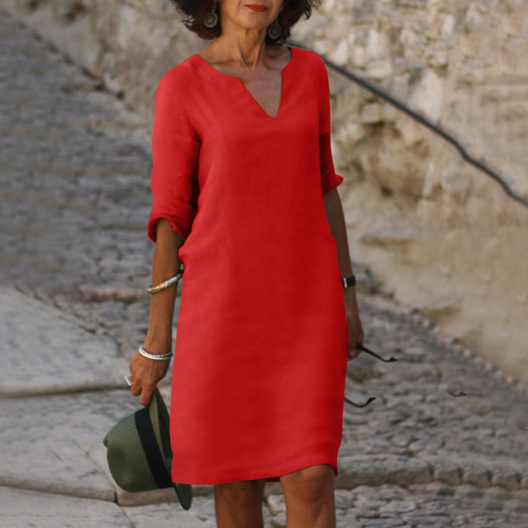 Leichtes Langarm Damen Sommerkleid