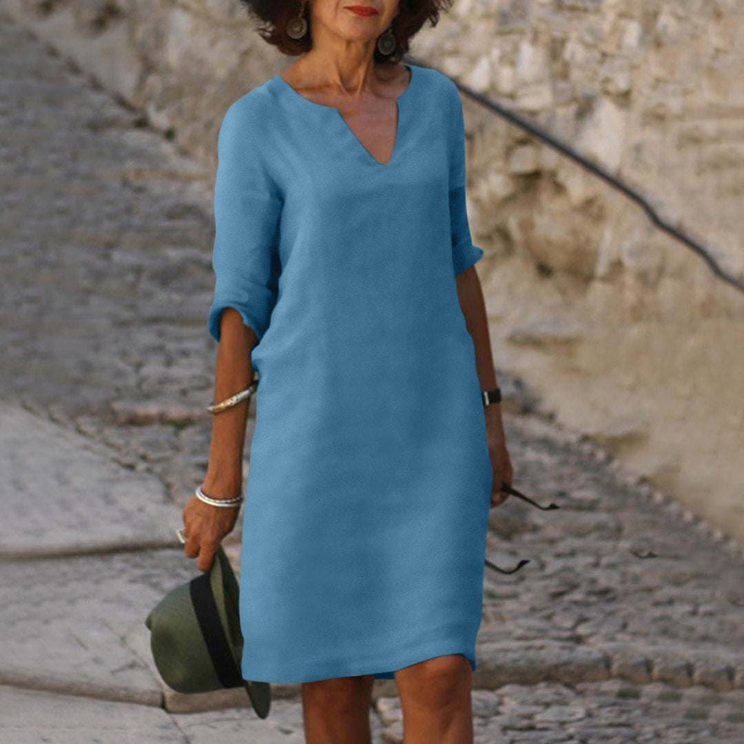Leichtes Langarm Damen Sommerkleid