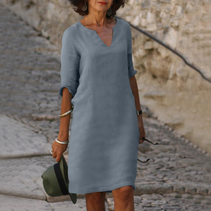 Leichtes Langarm Damen Sommerkleid