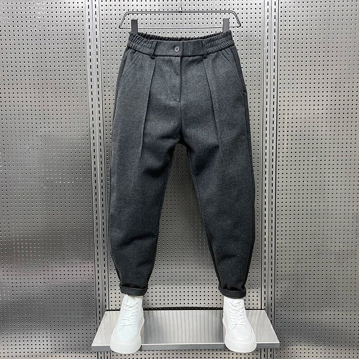 Elegante Melierte Herren Hose