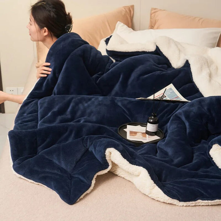 Weiche Damen Kuscheldecke