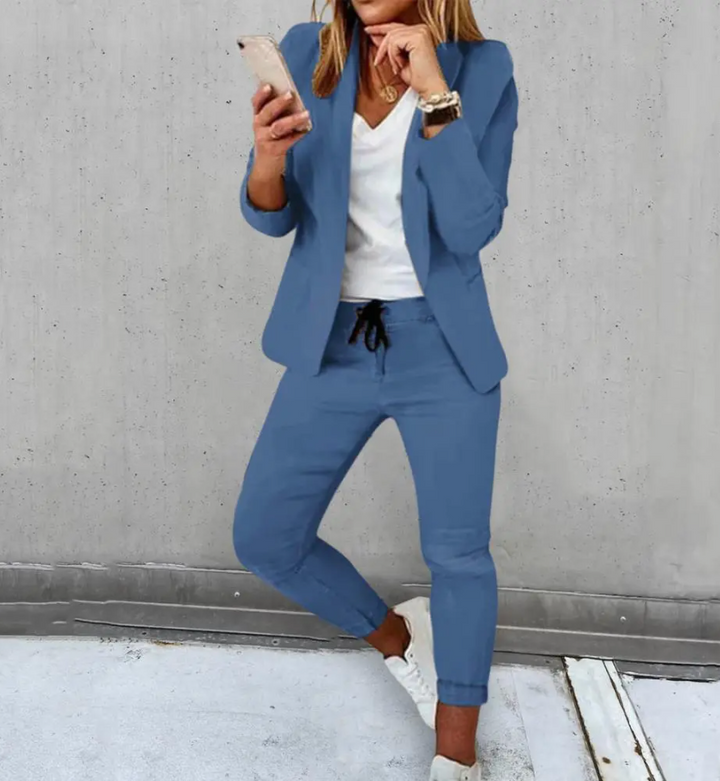 Elegantes Schickes Damen Blazer-Set
