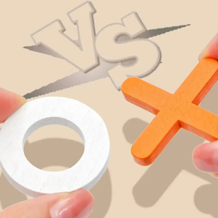 Klassisches Damen Tic Tac Toe Holzbrettspiel