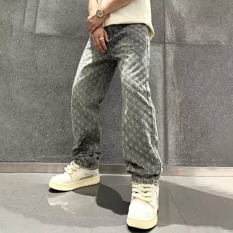 Men's Jacquard Jeans