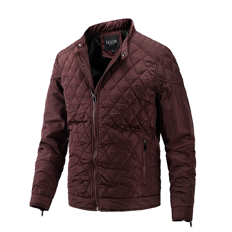 Charles Klassische Herren Stehkragen-Jacke