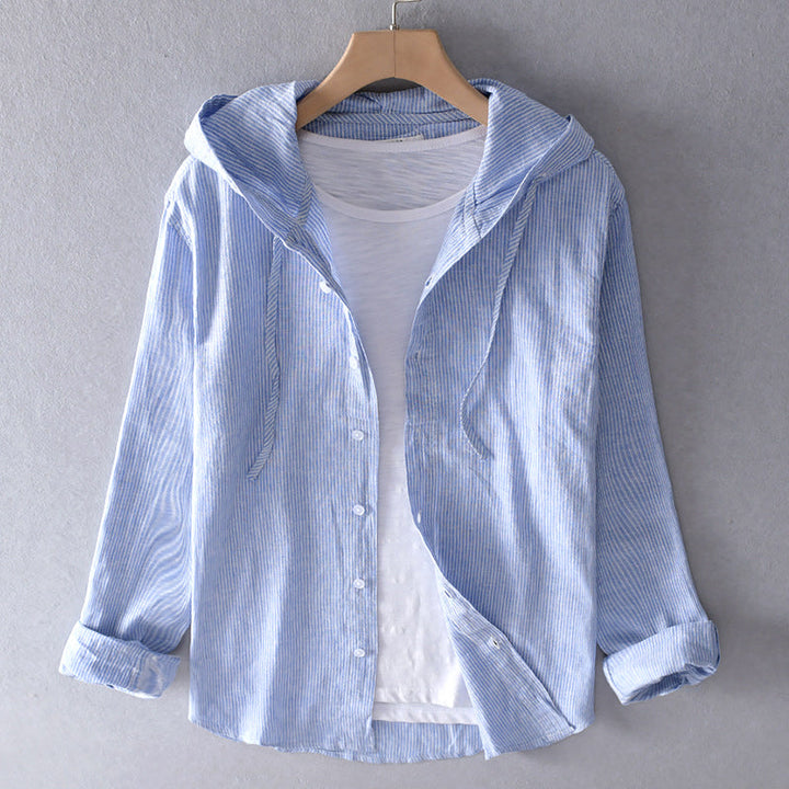 Leichte Damen Kapuzenbluse