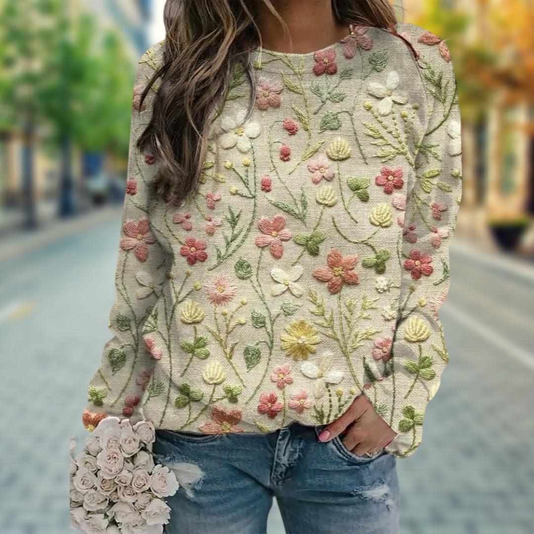 Madeline Lässiges Damen Langarmshirt