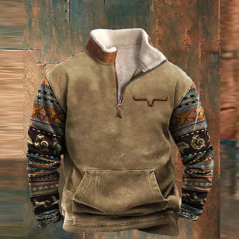 Logan Stylischer Herren Zip-Up Pullover