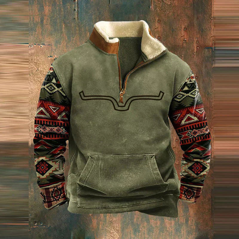 Logan Stylischer Herren Zip-Up Pullover