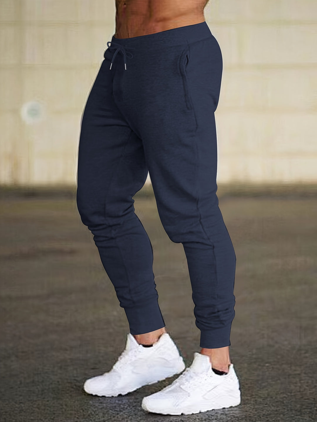 Bequeme Stretch-Hose Herren mit Reißverschlusstaschen