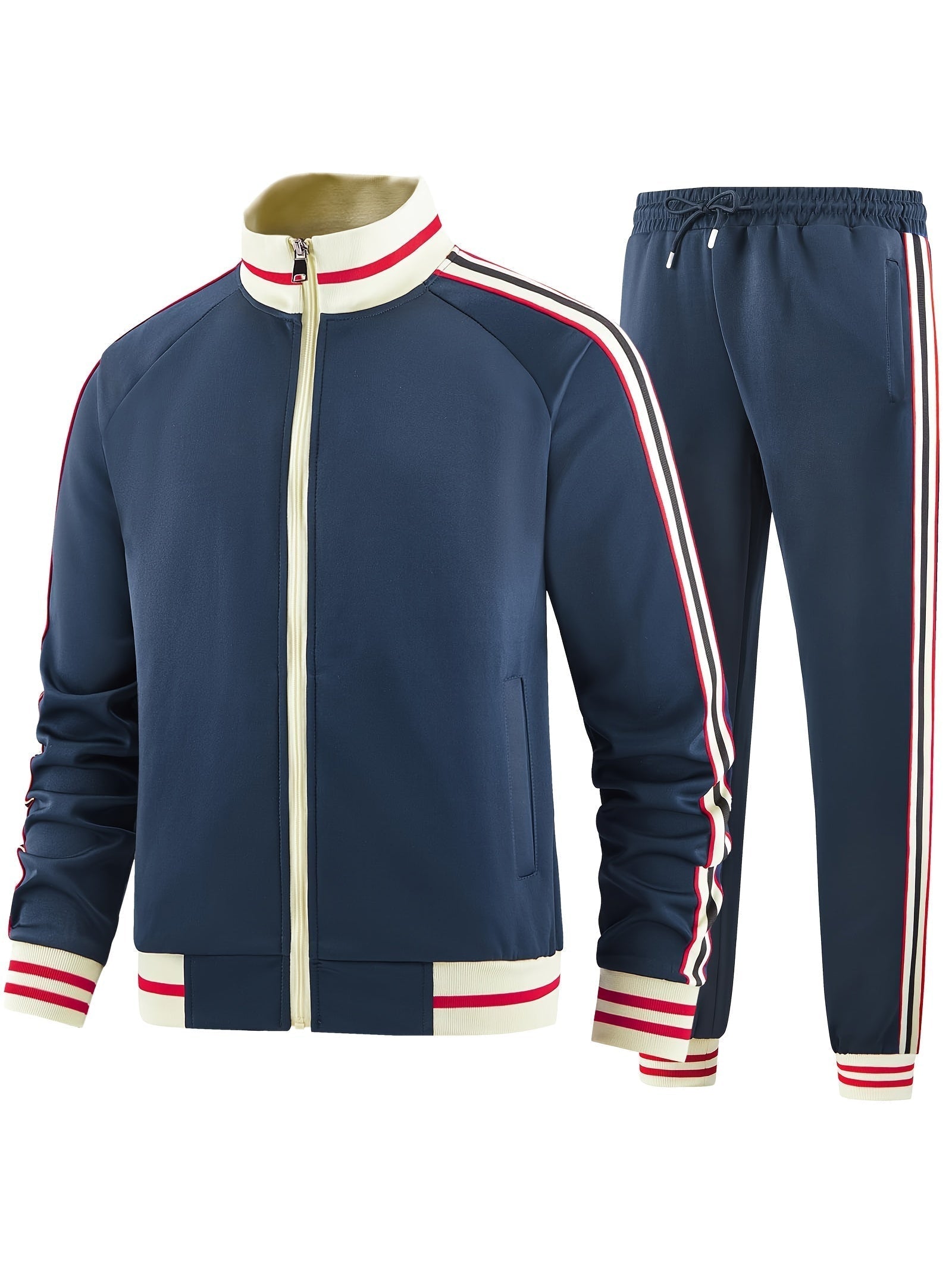 Casual Stylish Athletic Tracksuit Set for Men