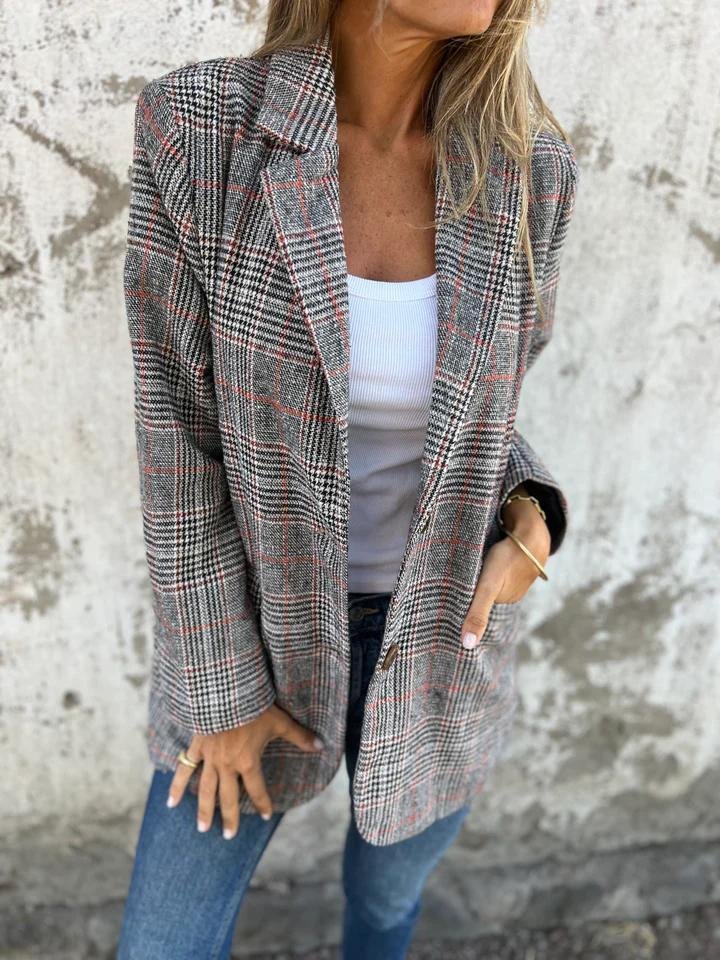 Ramona Karierter Damen Blazer