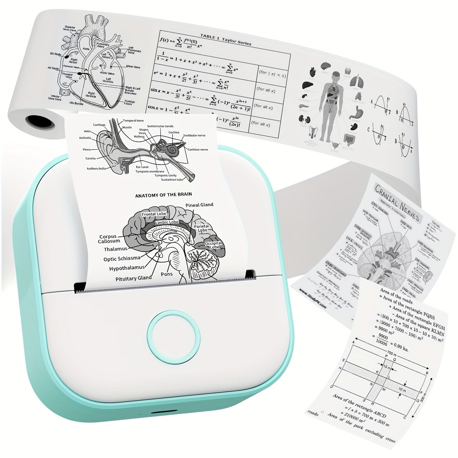 Mini Pocket Printer Wireless Label Printer for iPhone and Android