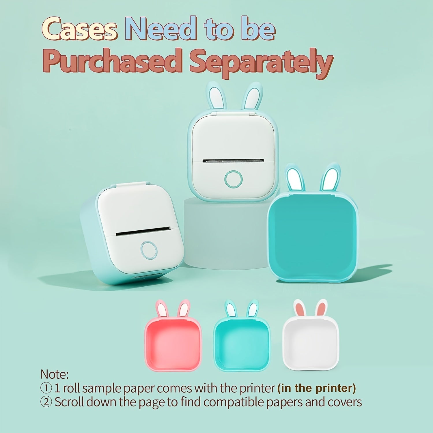 Mini Pocket Printer Wireless Label Printer for iPhone and Android