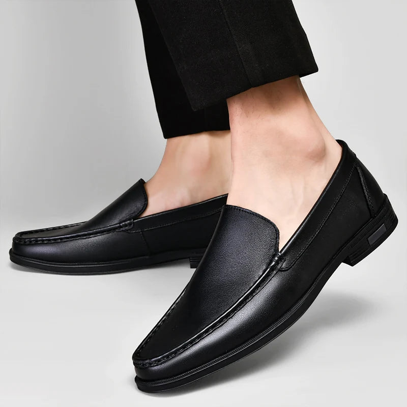 Klassische Echtleder Damen Loafer