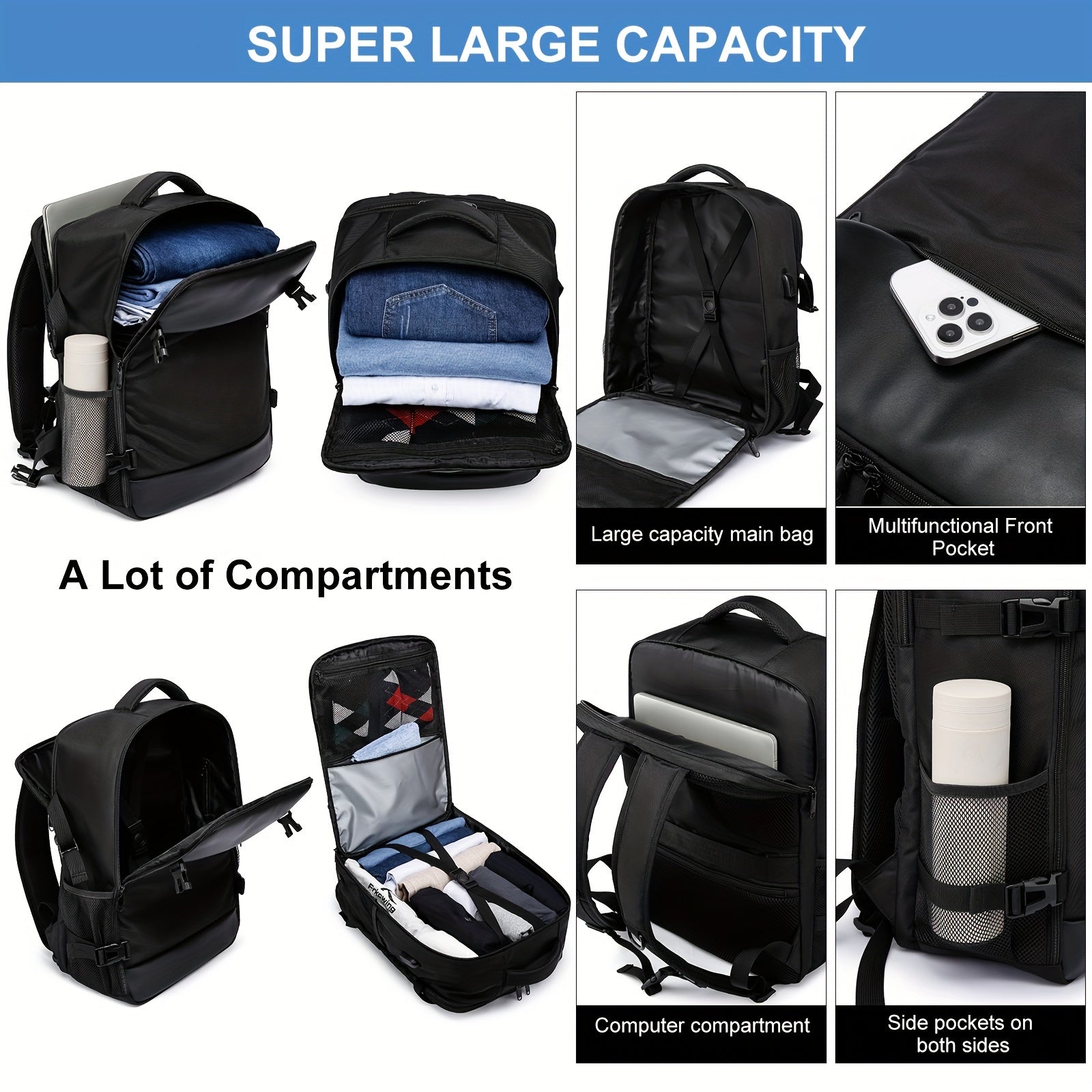 Small Travel Bag Multifunctional Backpack for Business Trips and Day Trips