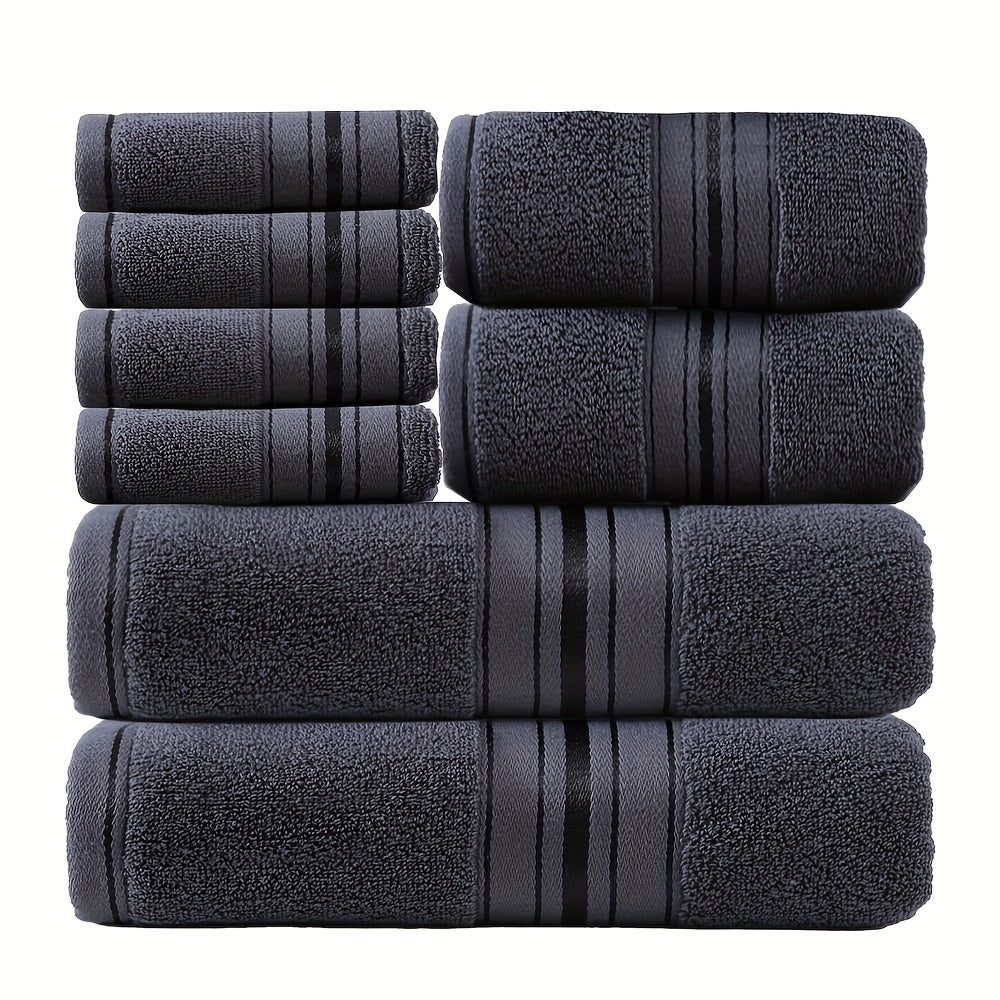 Stylish 8-Piece Bath Towel Set
