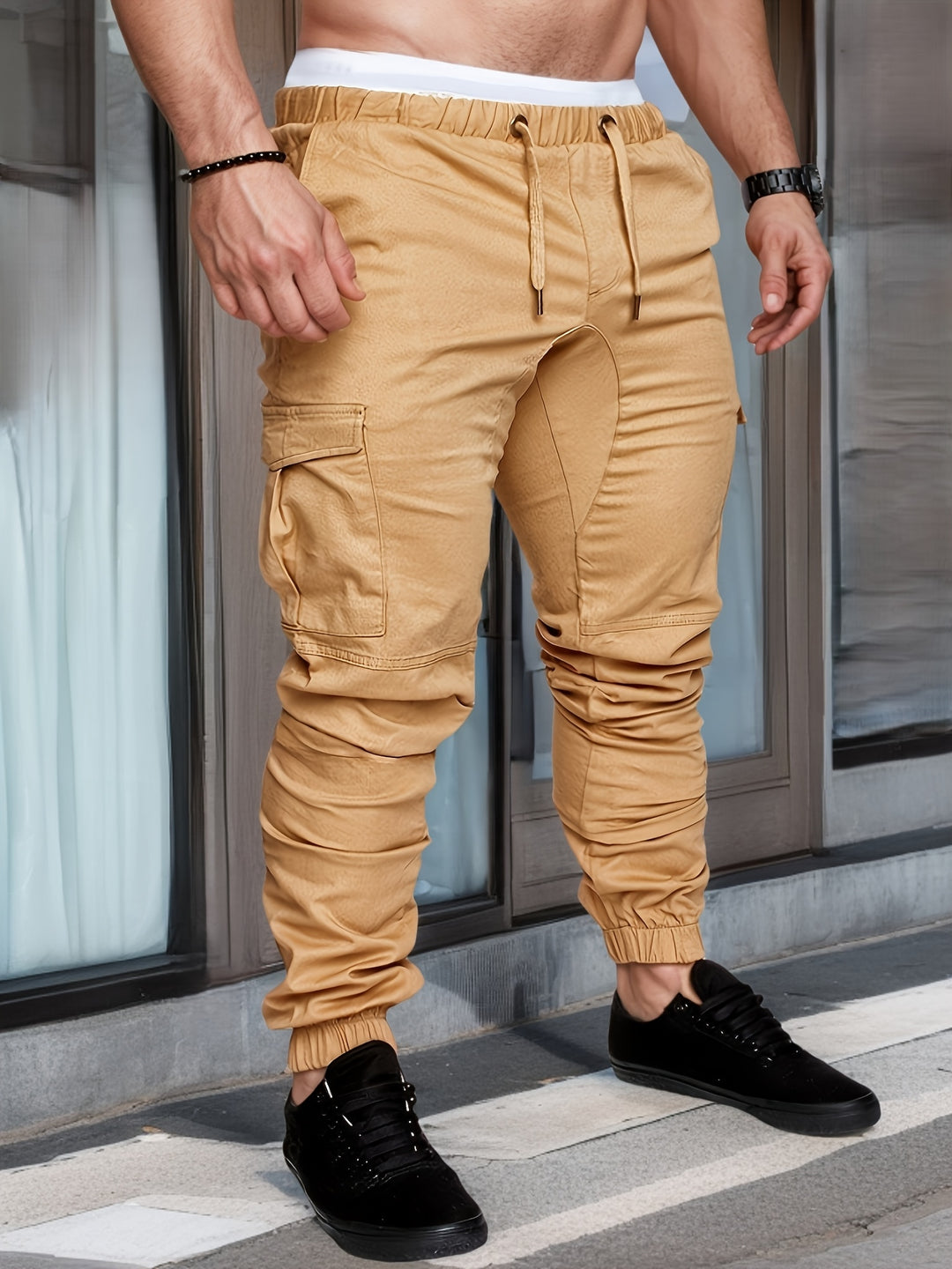 Lässige Herren Cargohose mit Taschen