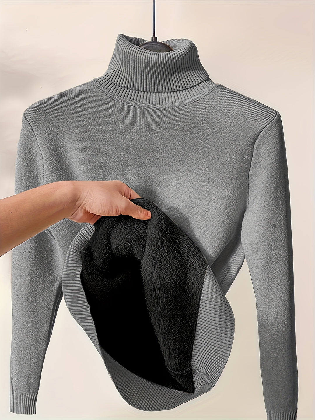 Warmer Lässiger Damen Rollkragenpullover