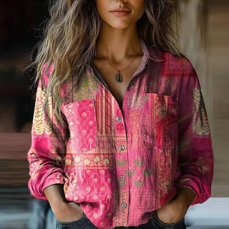 Mira Vintage Damen Bluse