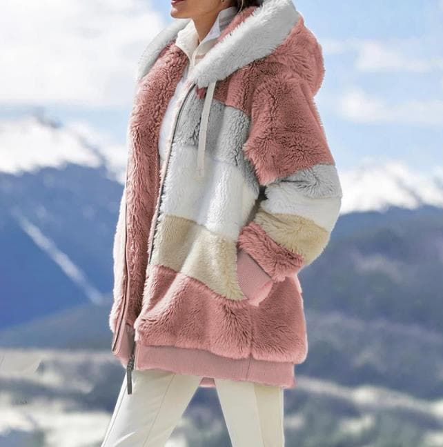 Mila Flauschige Damen Kunstfelljacke