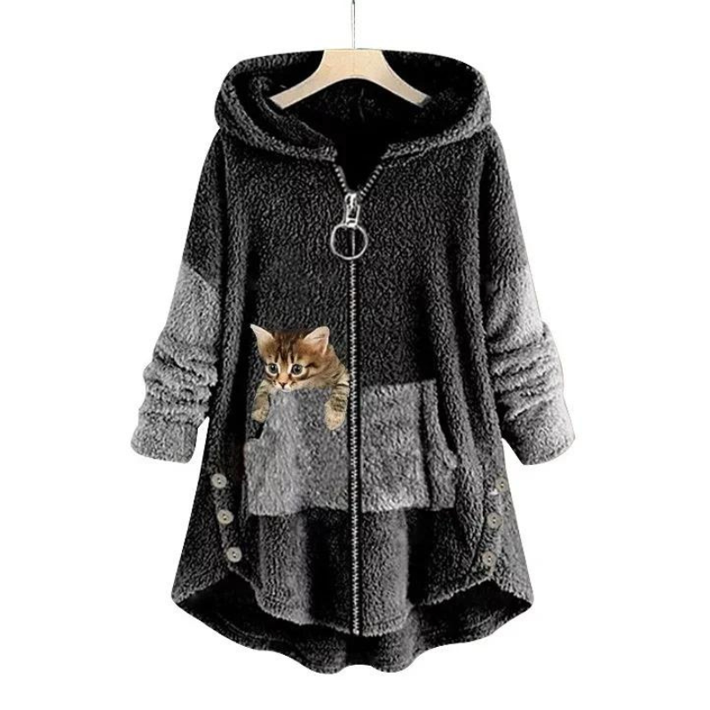 Agnes Kuschelig Damen Teddy-Hoodie