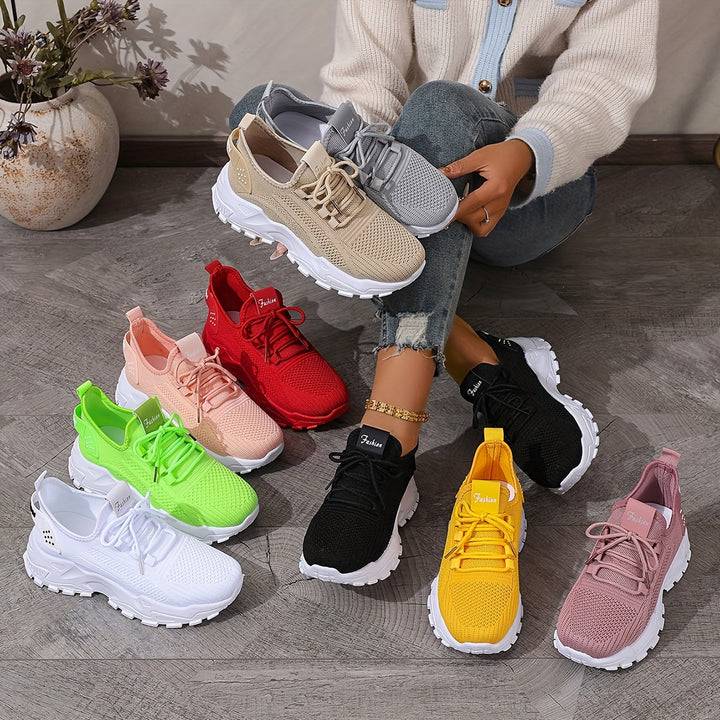 Atmungsaktive Bequeme Damen Strick-Sneaker