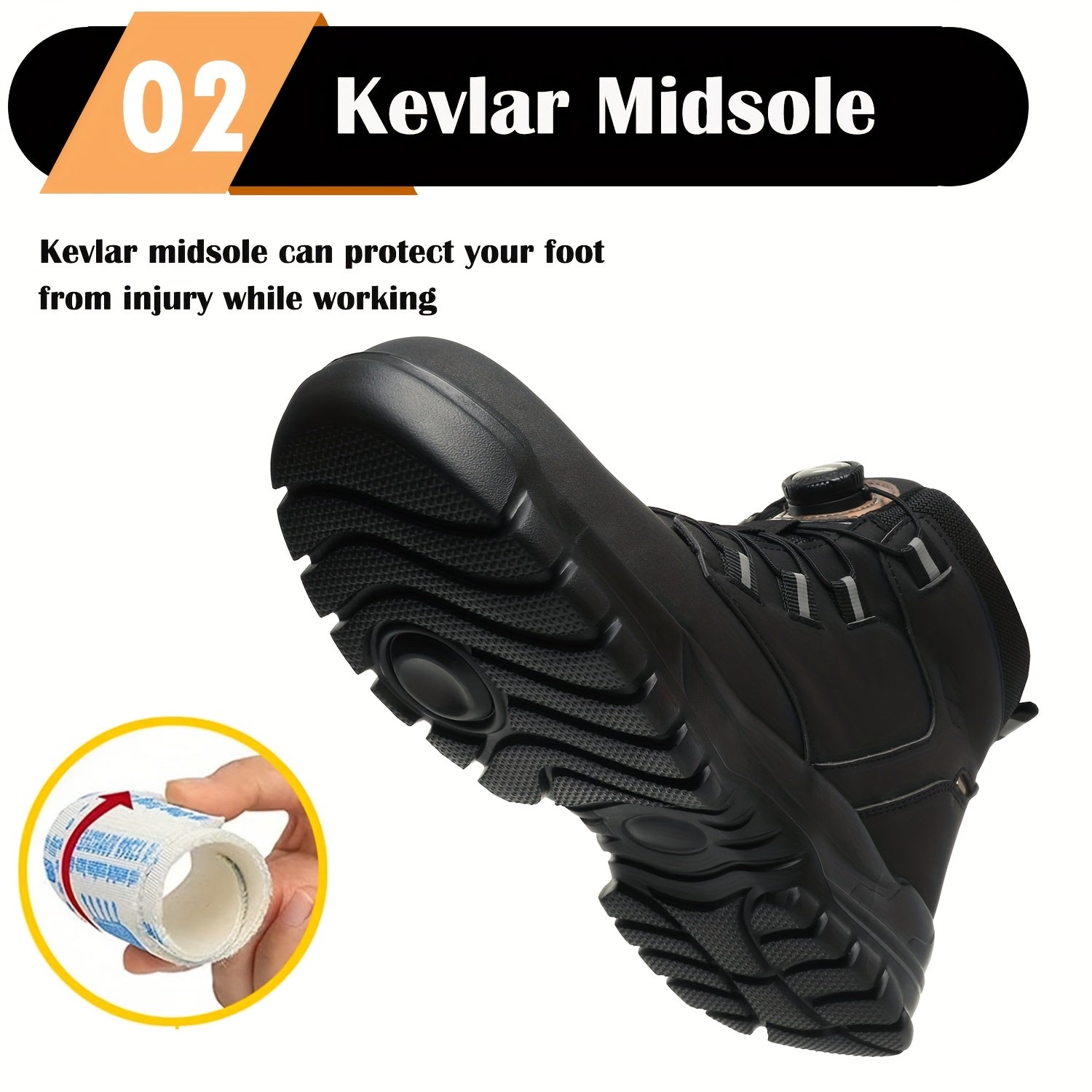 Rolf Steel Toe Safety Shoes for Men