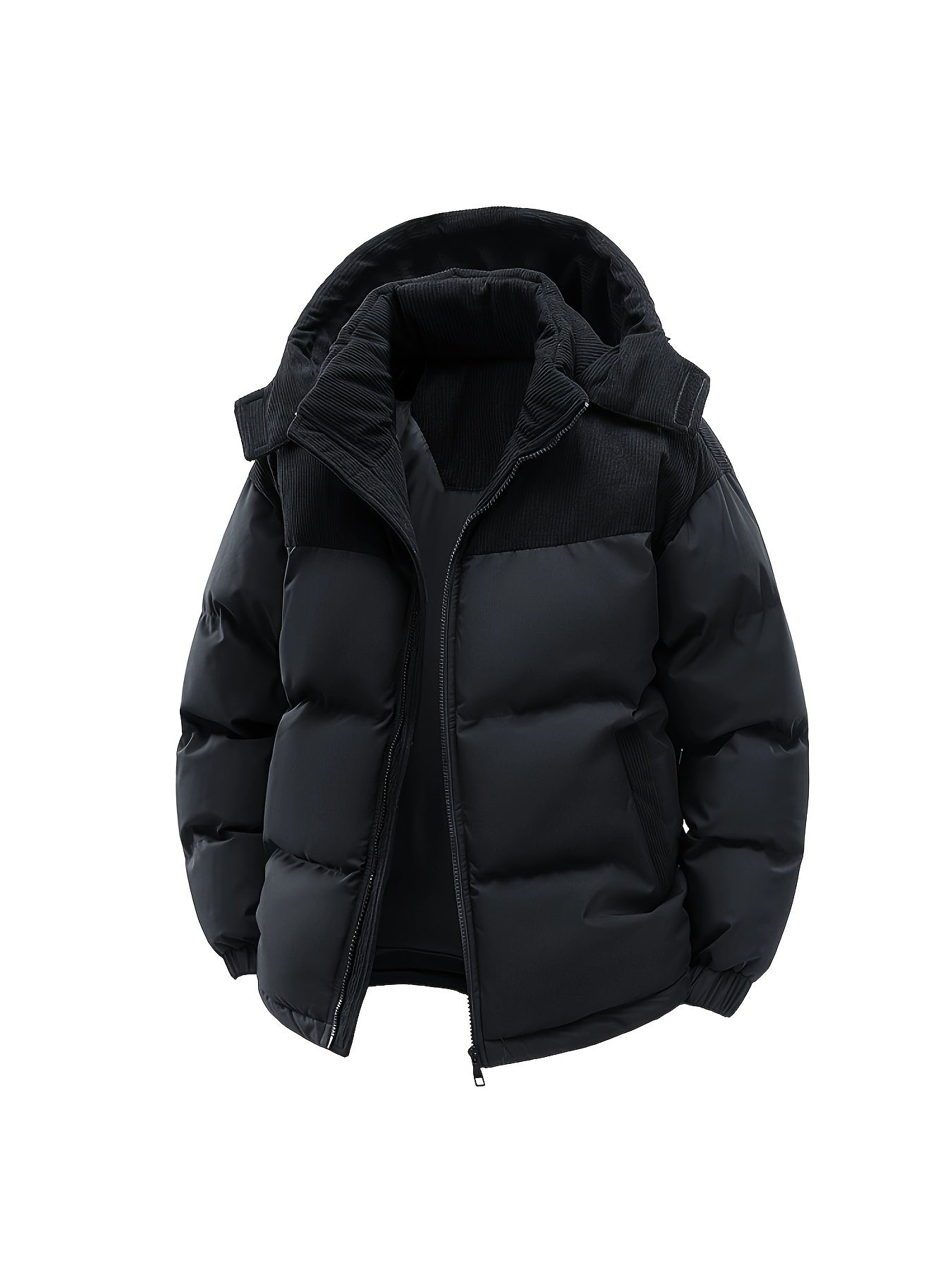 Casual Hooded Puffer Jacket with Fill