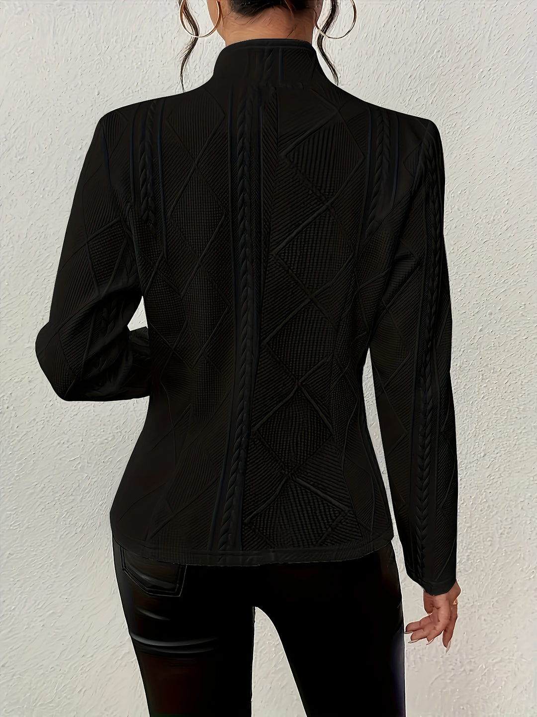 Eleganter Damen Strickjacke Cardigan mit Knöpfen