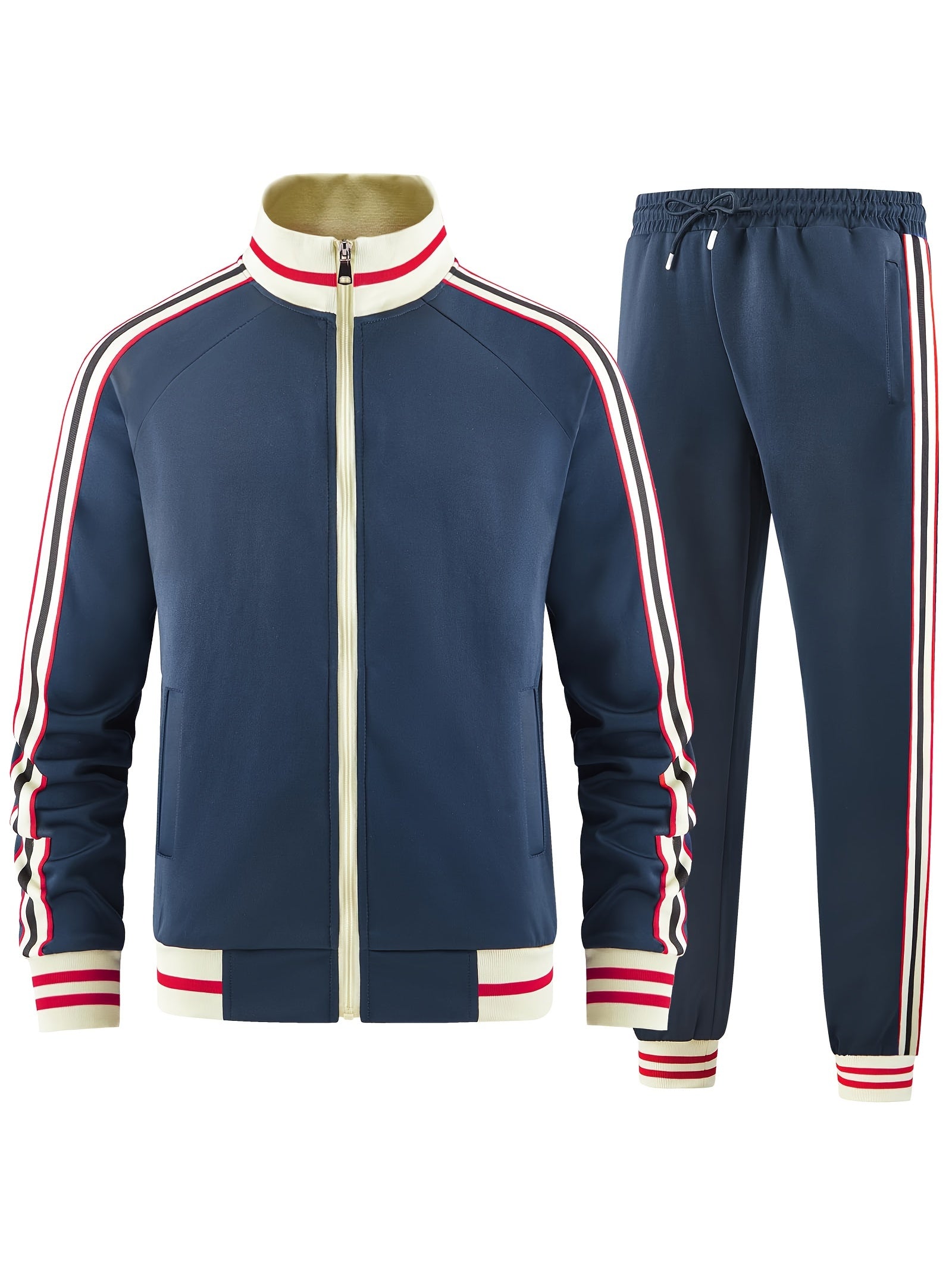 Casual Stylish Athletic Tracksuit Set for Men