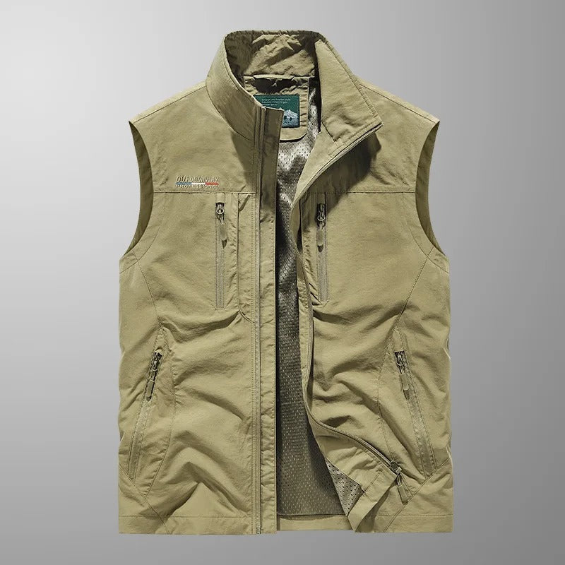 Vincent Atmungsaktiv Herren Outdoor-Funktionsweste