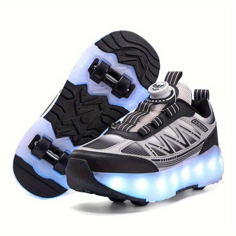 Blinkende Kinder Rollschuhe mit LED-Beleuchtung