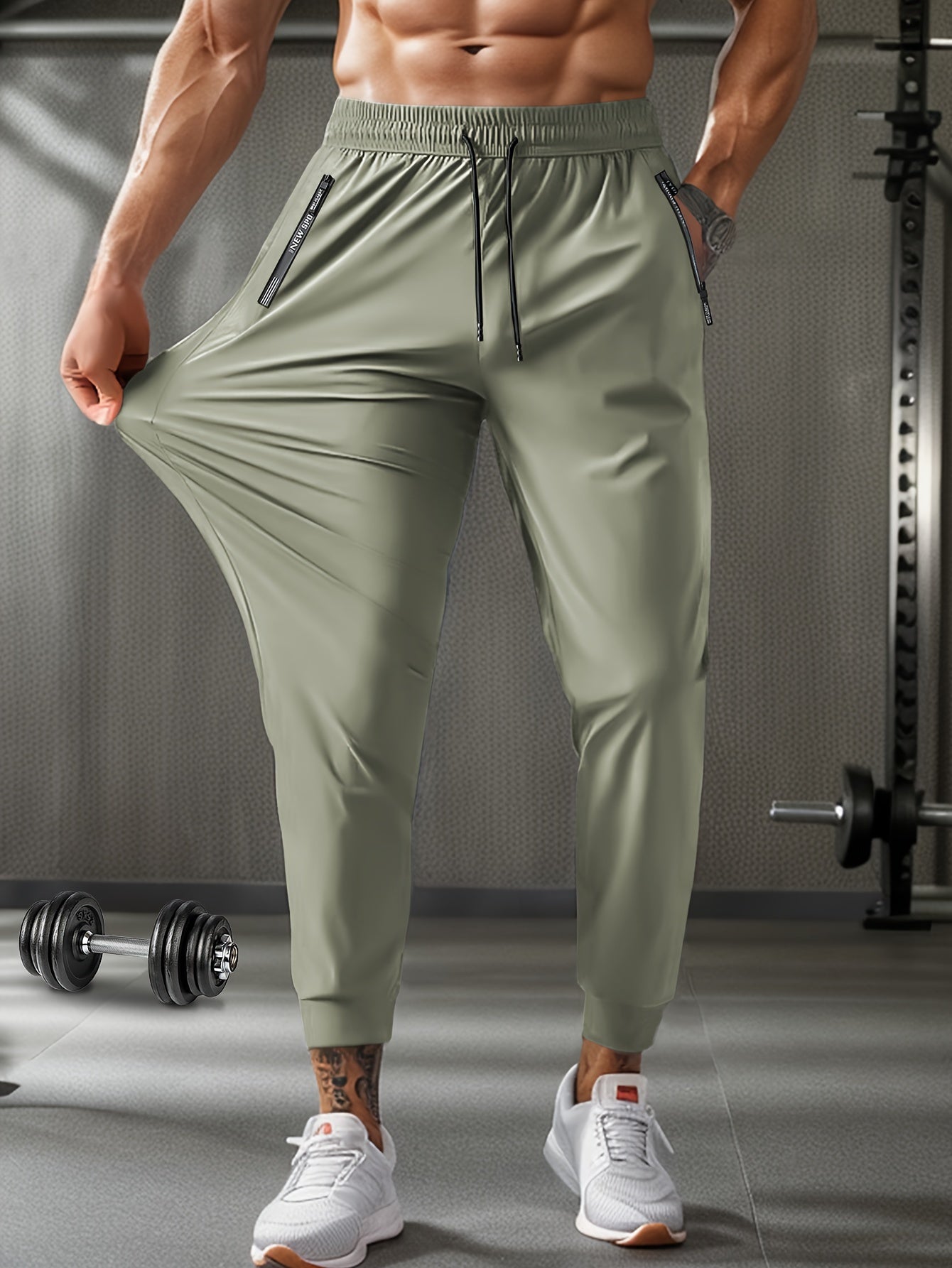 Men's Casual Sweatpants with Zip Pockets
