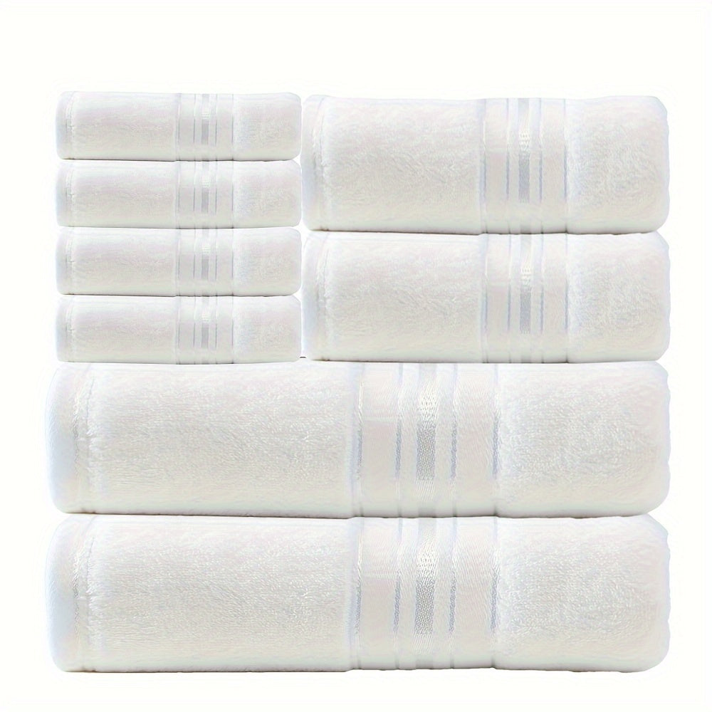Stylish 8-Piece Bath Towel Set