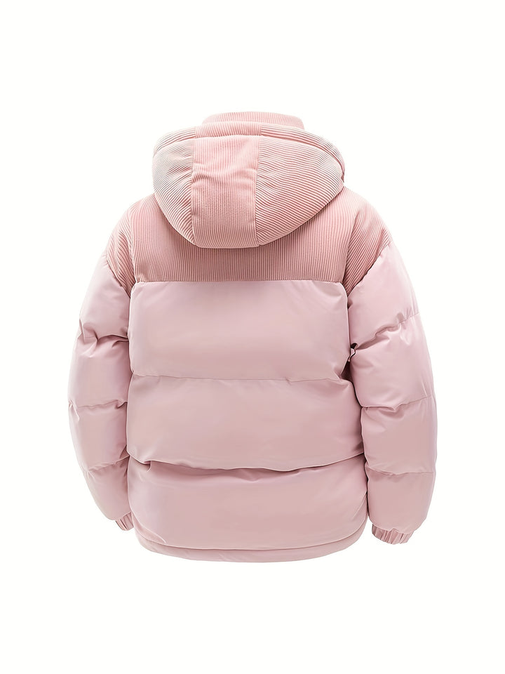 Lässige Damen Steppjacke mit Kapuze