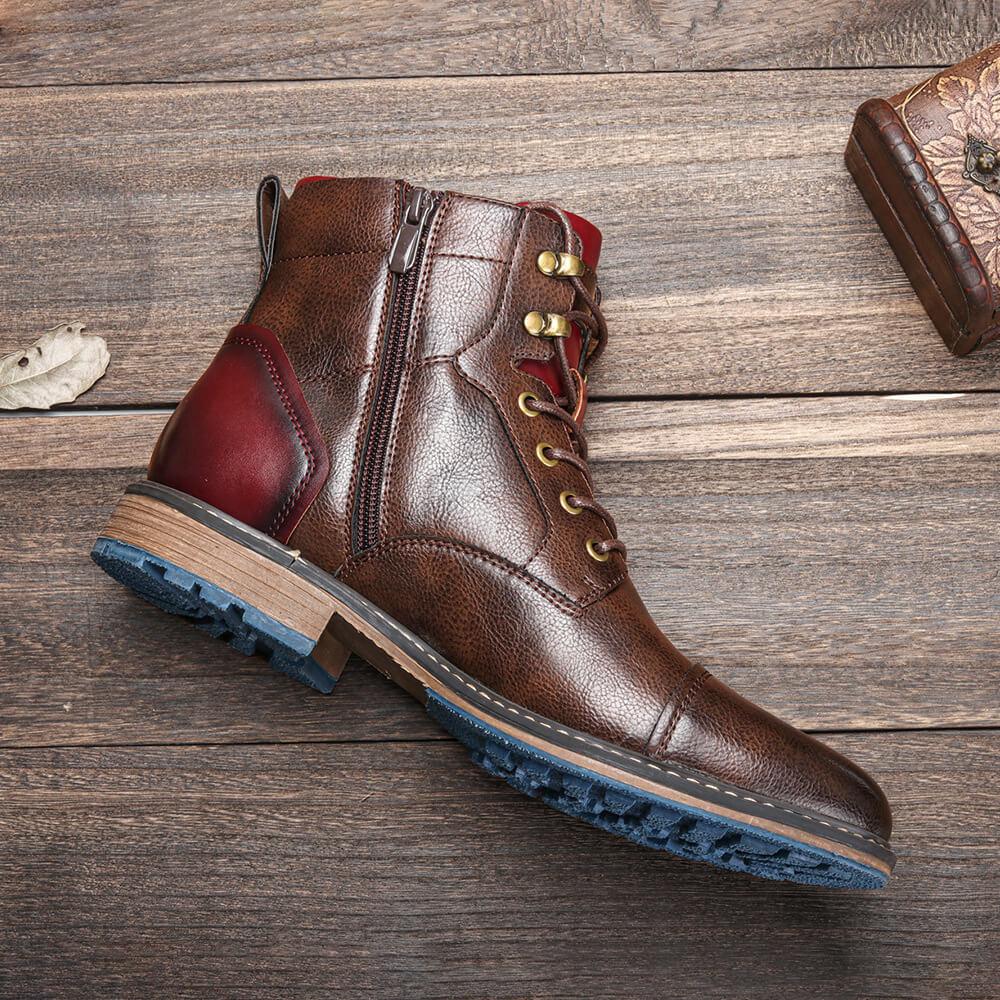 Leo Handcrafted Premium Leather Oxford Boots