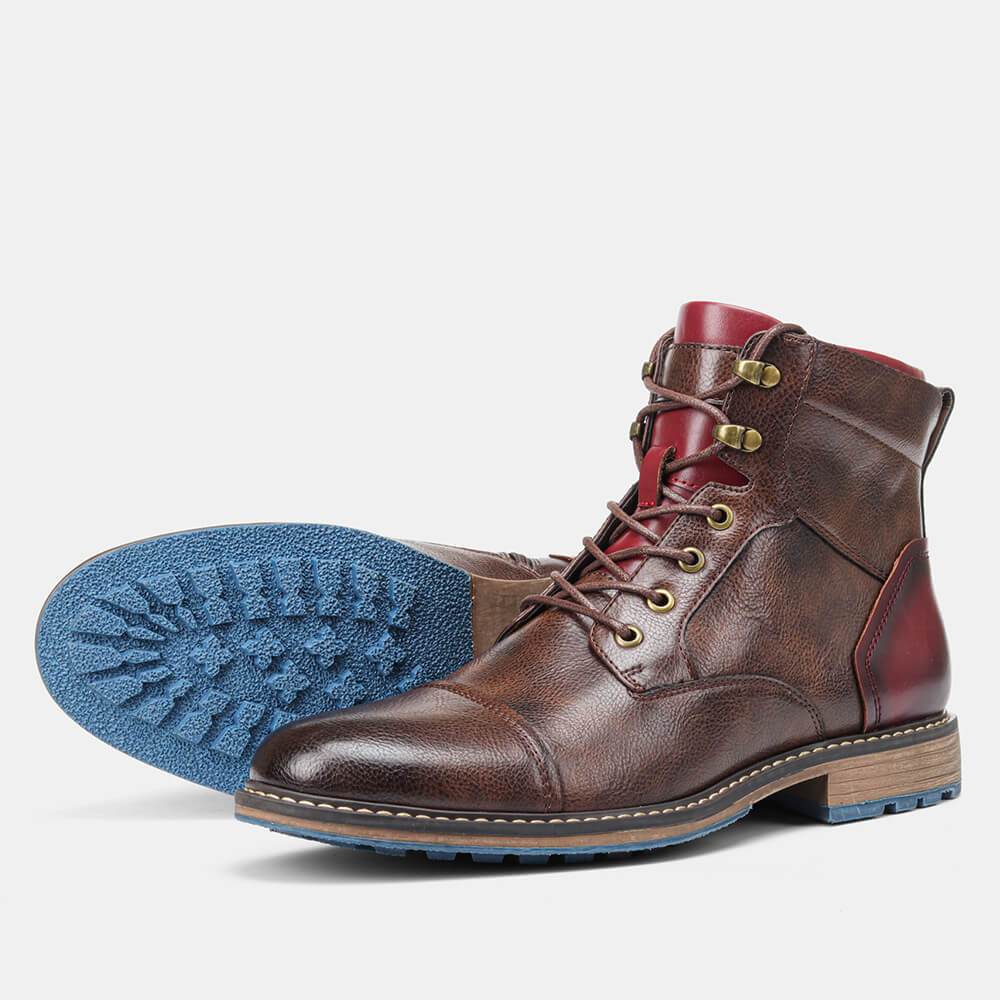 Leo Handcrafted Premium Leather Oxford Boots