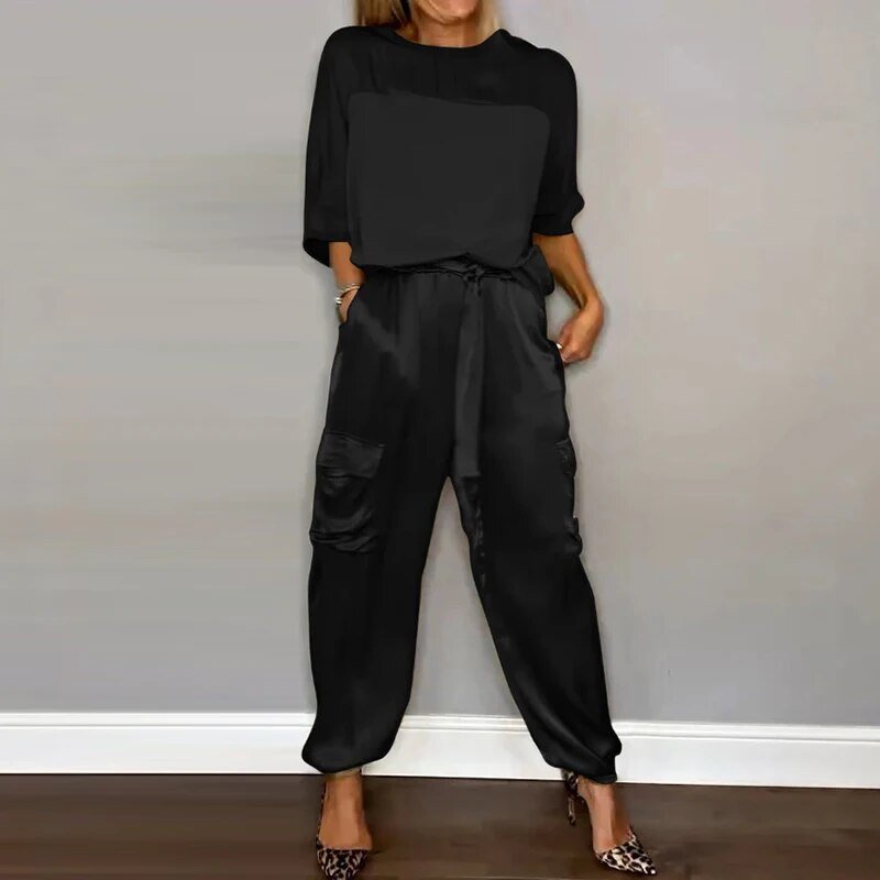 Stylisches Bequemes Damen Zweiteiler-Set