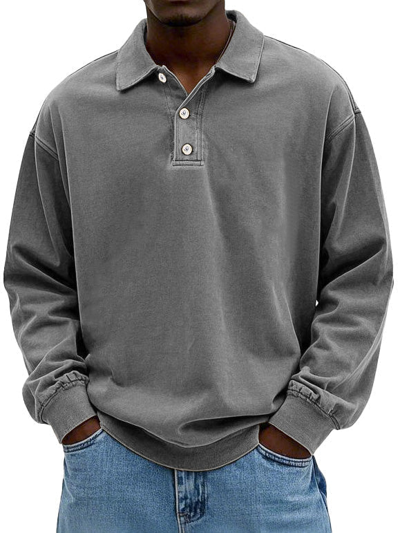Lorenzo Klassisches Herren Langarm-Poloshirt