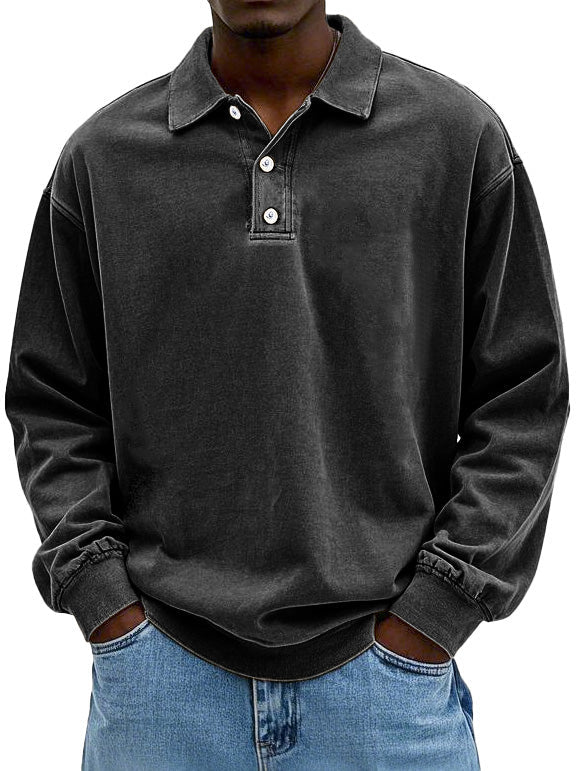 Lorenzo Klassisches Herren Langarm-Poloshirt