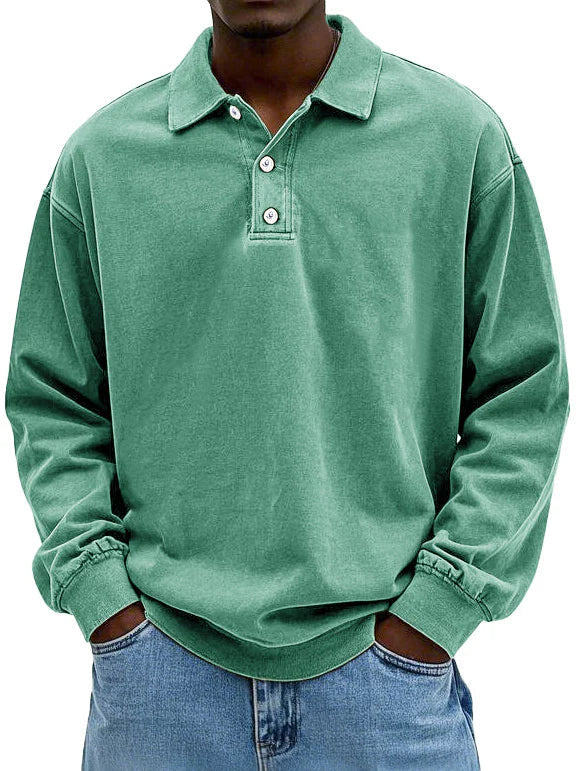 Lorenzo Klassisches Herren Langarm-Poloshirt